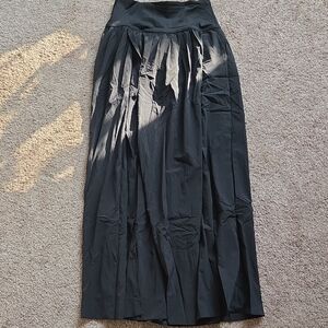 *NWT* HALARA Black Maxi Skirt with Slit & Tummy Control